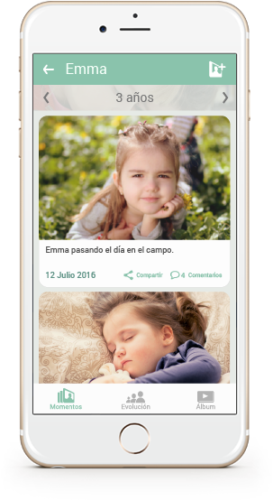 Descarga la app de Kuicco y comparte las fotos de tus hijos de forma segura